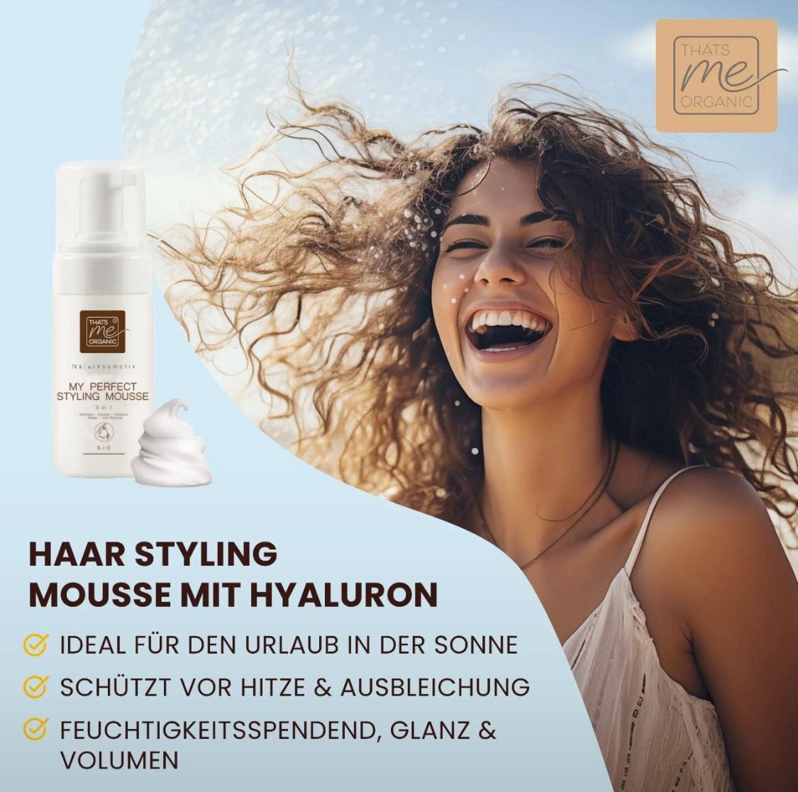 Haarstyling Mousee mit Hyaluron